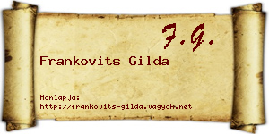 Frankovits Gilda névjegykártya